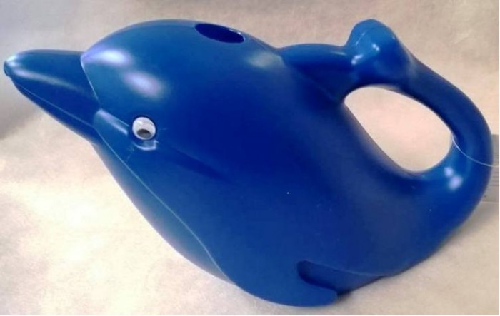 detail Konvička delfín 26,5cm modrá